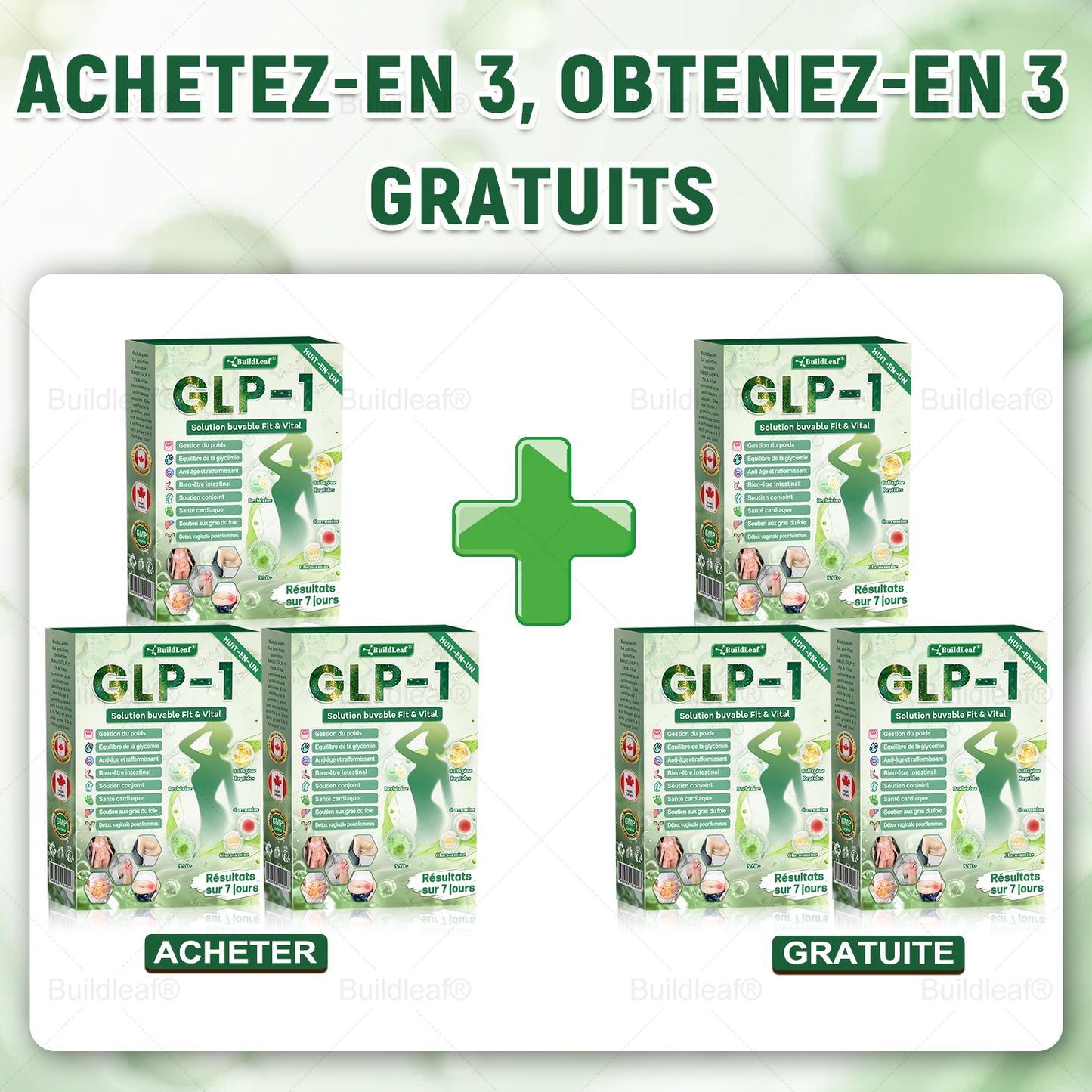 🇨🇦 Boutique Officielle CA  𝑩𝒖𝐢𝒍𝒅𝑳𝒆𝒂𝒇® Solution Orale 8-en-1 Fit & Vital 🕒 Résultats visibles en 7 jours — 1 dose par jour  ✅ Pour :•Poids•Cœur•Sucre•Sommeil•Digestion•Articulations•Énergie•Plus