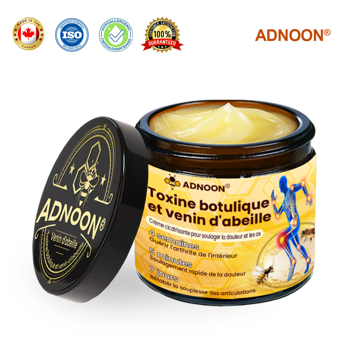 ⏰ Il ne reste plus que 10 pots d’ADNOON® en super promo ! Profitez de 30 % de rabais supplémentaires et avancez vers une vie plus saine. Après, il faudra attendre l’année prochaine !